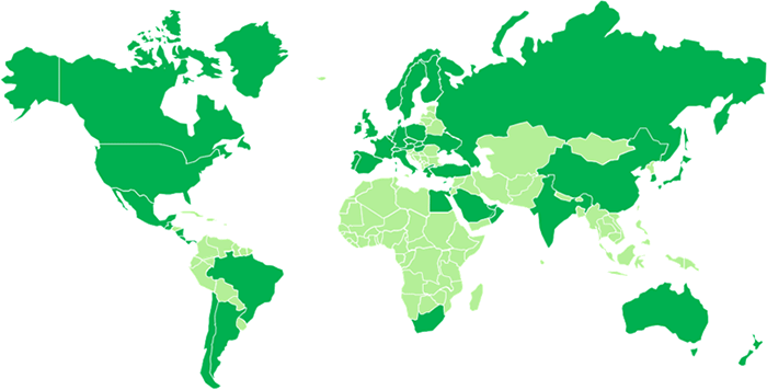 El programa SAP Business One se está utilizando en más de 170 países