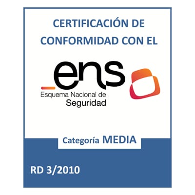 Certificación de conformidad con el ENS Esquema nacional de seguridad Inforges