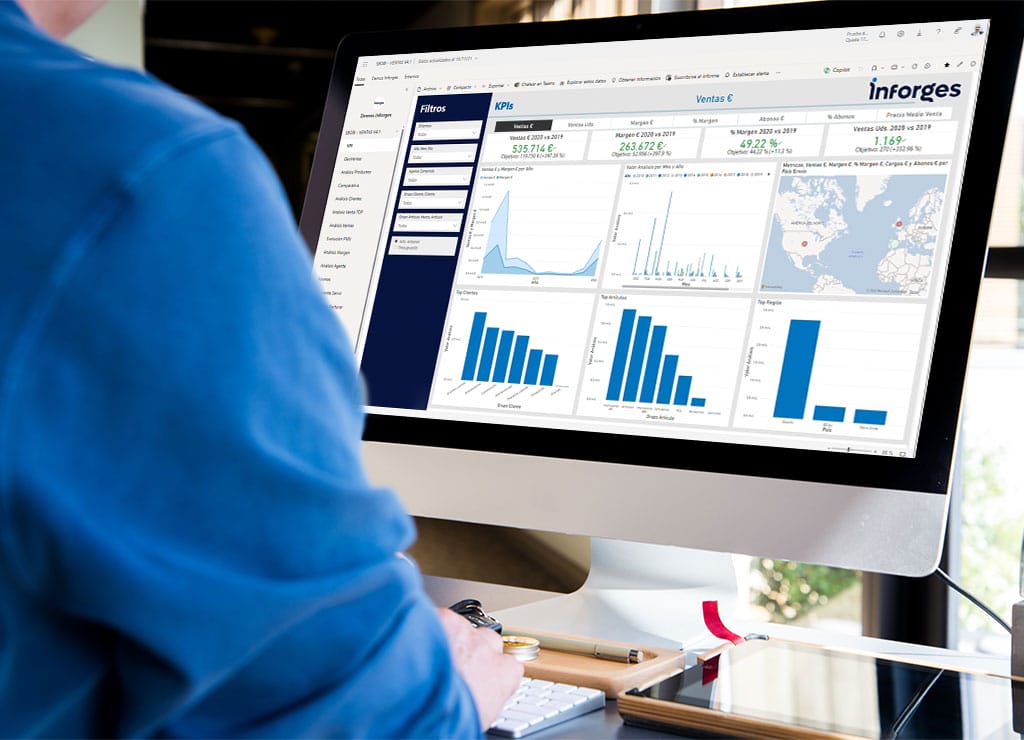 Cuadro de mandos de ventas en Power BI | Inforges