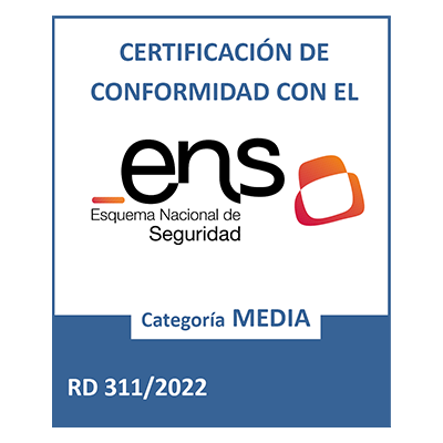 Certificación de conformidad con el ENS Esquema nacional de seguridad Inforges