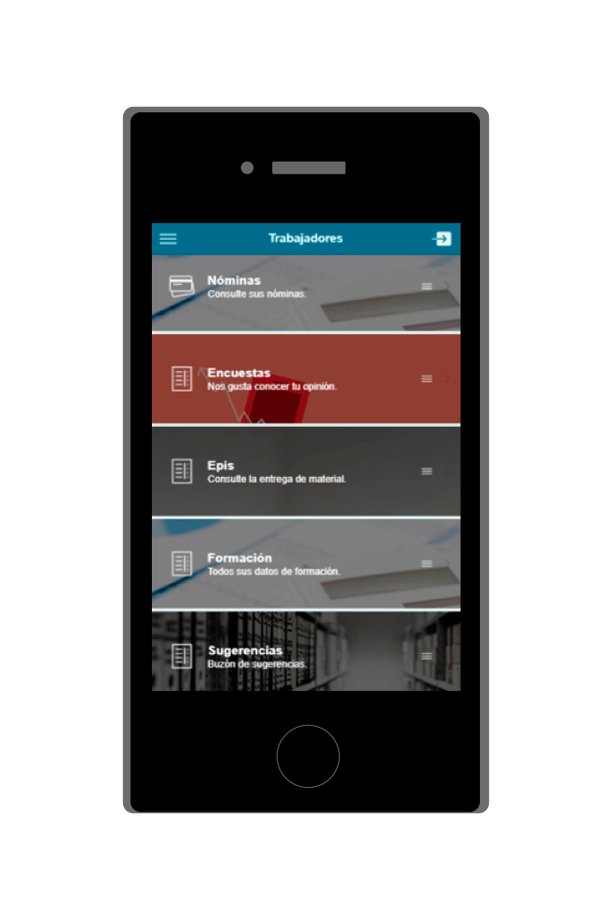 Módulos del ERP Hortofrutícola Fruttec 3 App Portal del empleado