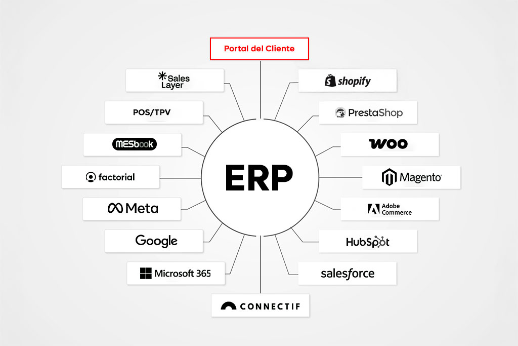 Desarrollo de portal de clientes para empresas: crea un acceso online a medida 3 Portal del cliente integrado con tu ERP