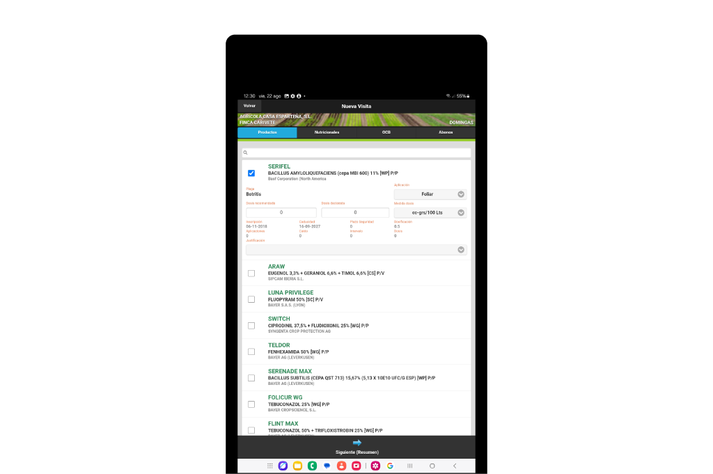 Tracing Field: App para Dispositivos Móviles