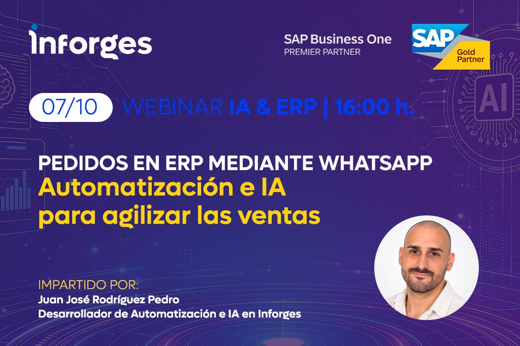 Eventos 5 Pedidos en ERP mediante WhatsApp: automatización e IA para agilizar las ventas